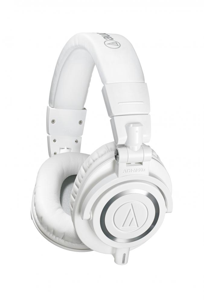 Audio-Technica ATH-M50X studiomonitorikuulokkeet, valkeat