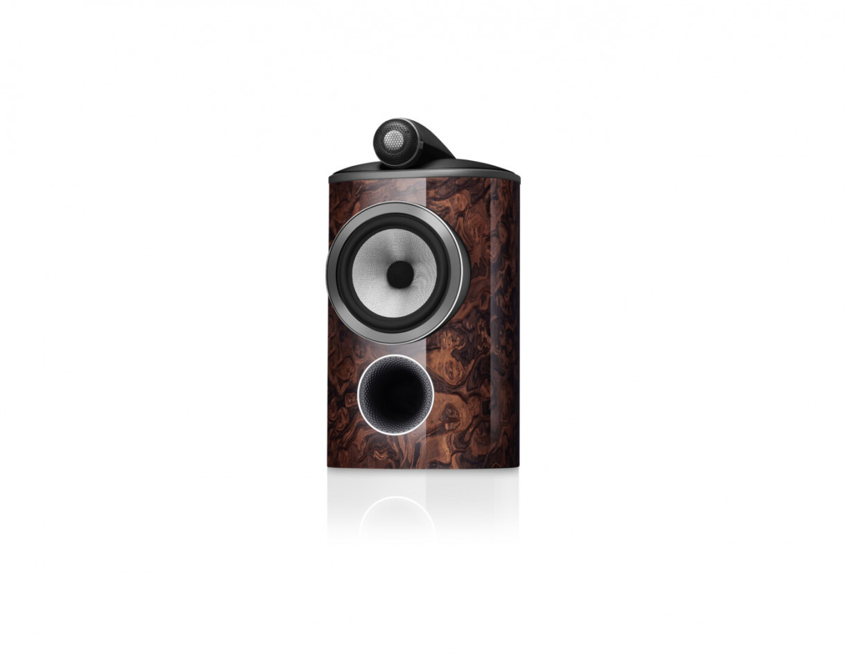 B&W 805 D4 Signature jalustakaiutin, california burl gloss