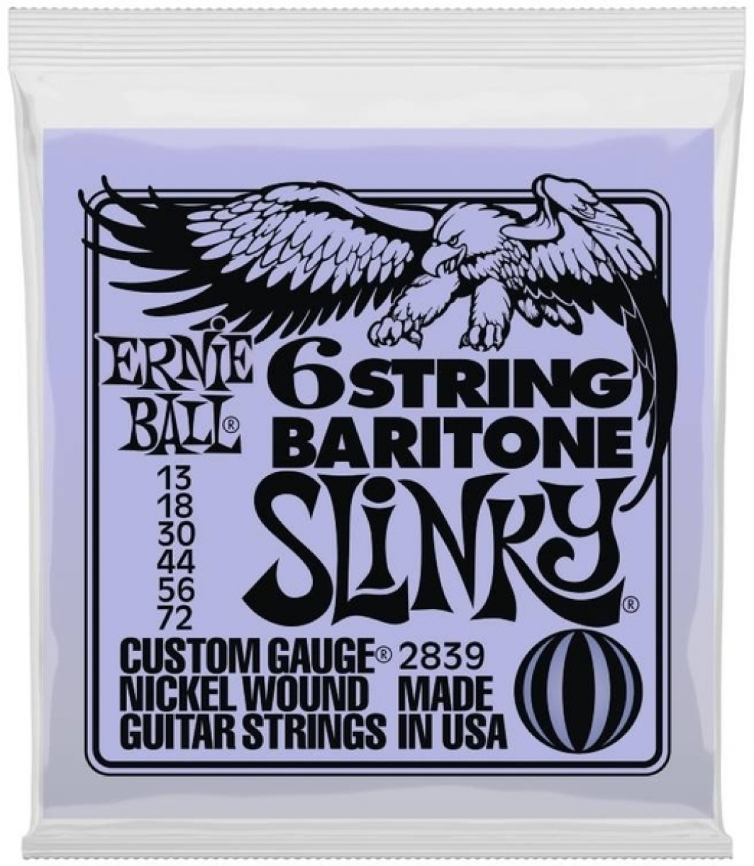 Ernie Ball 2839 Baritone Slinky Nickel baritonikitaran kielisarja Ernie Ball 2839 Baritone Slinky Nickel baritonikitaran kielisarja