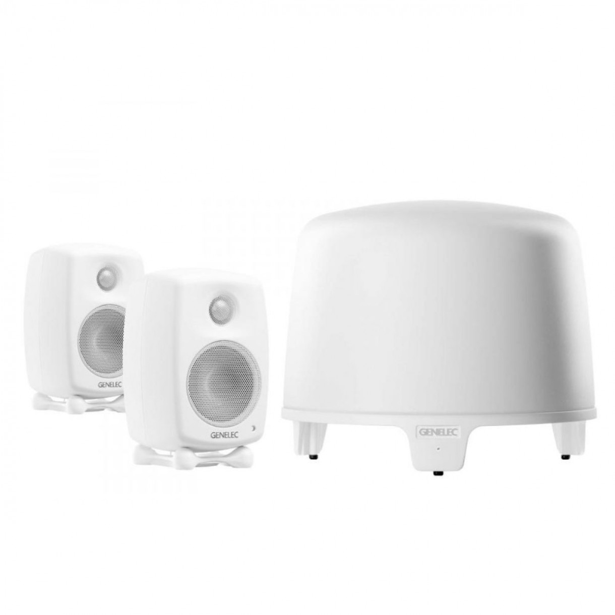 Genelec G One + F One 2.1 kaiutinsarja, valkoinen