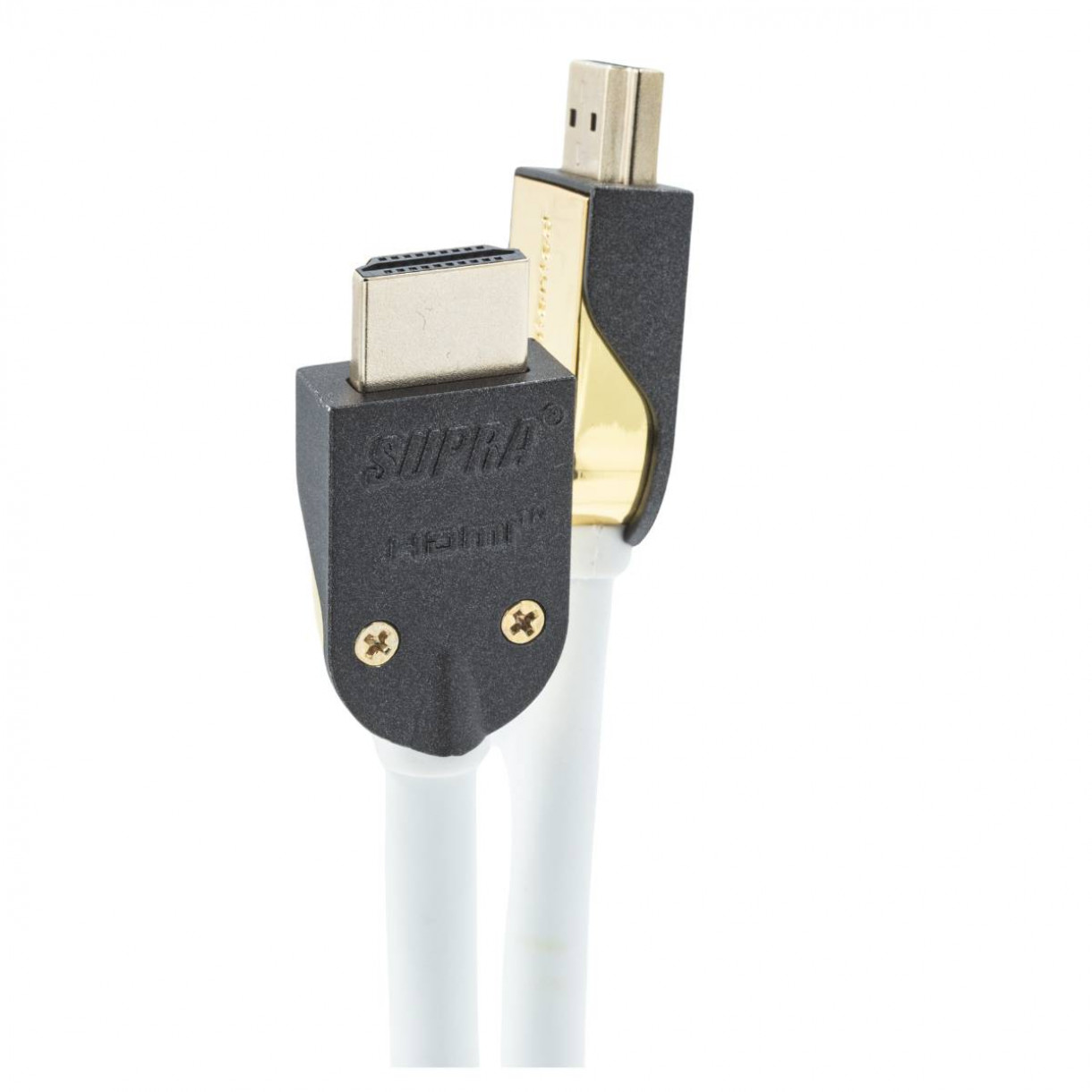 Supra UHD 8K HDMI 2.1 -kaapeli - 1,5 m, valkoinen