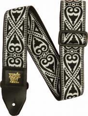 Ernie Ball Black Heart Jacquard Strap -  kitarahihna