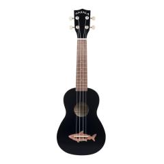 Kala Makala Soprano Shark bridge ukulele, musta